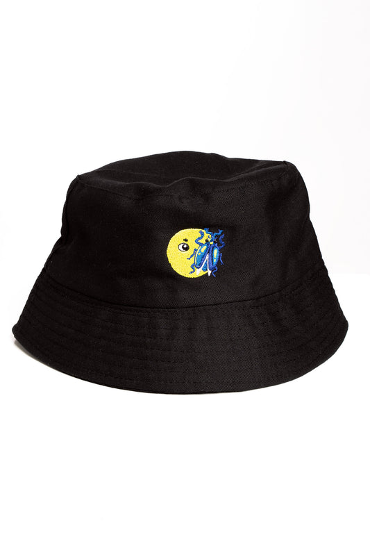 Front View Moon Face bucket hat