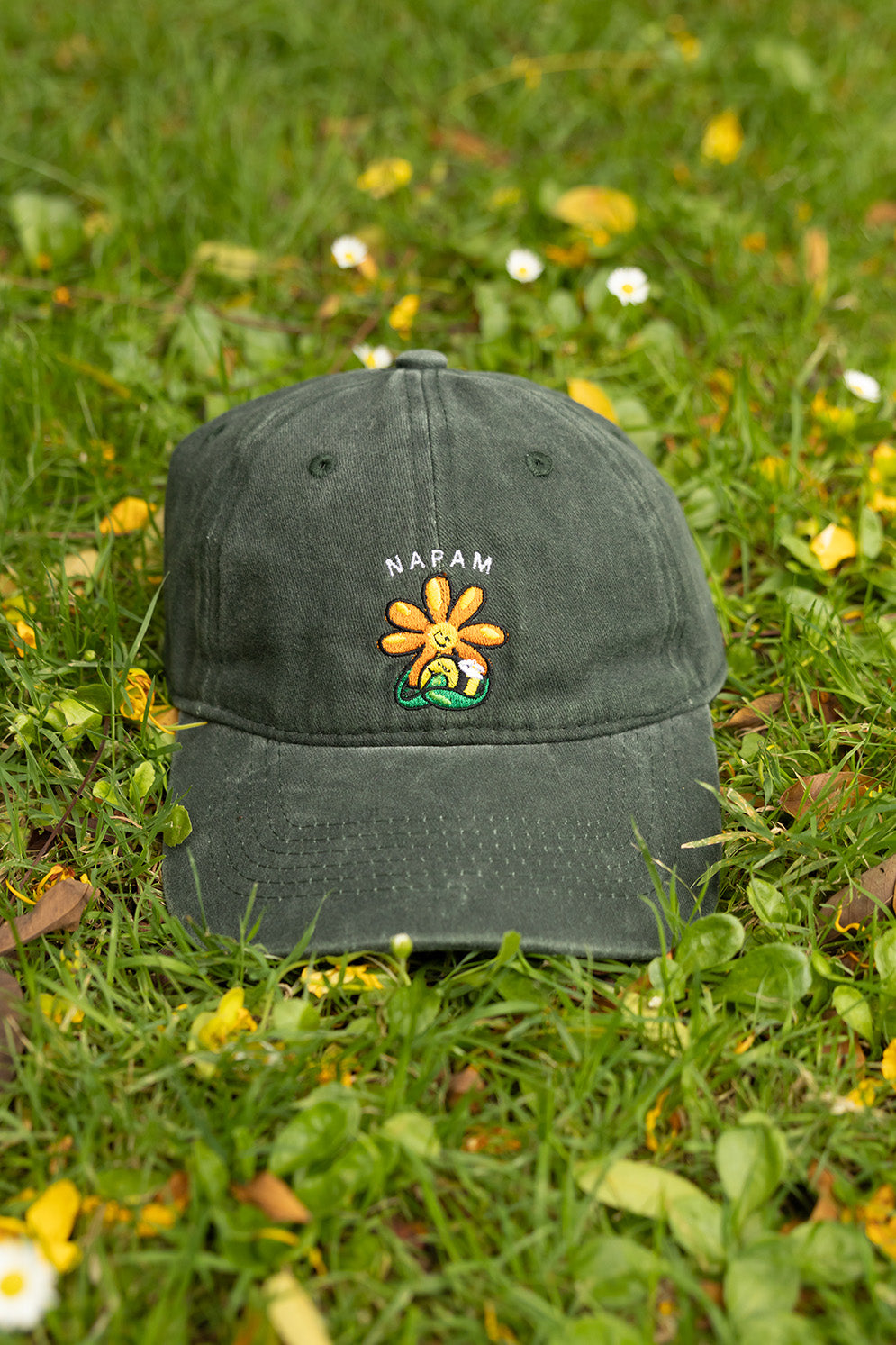 Honey Hug - Embroidered Cap (Green)