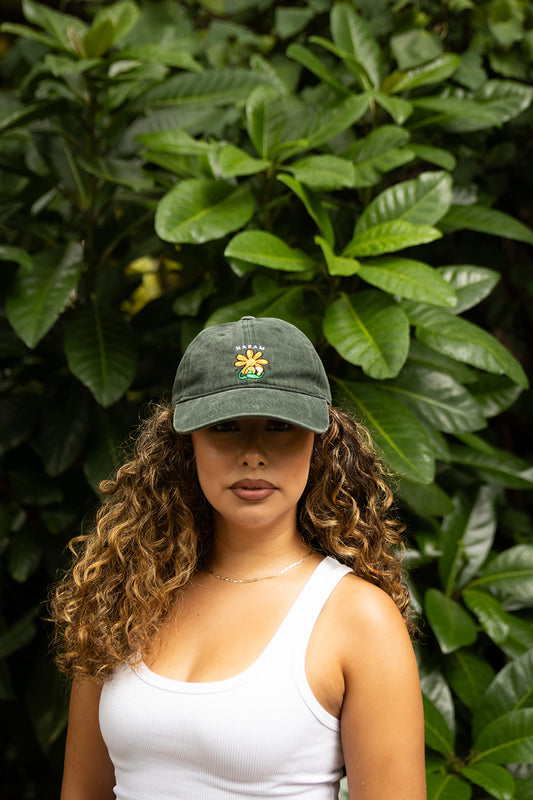 Honey Hug - Embroidered Cap (Green)