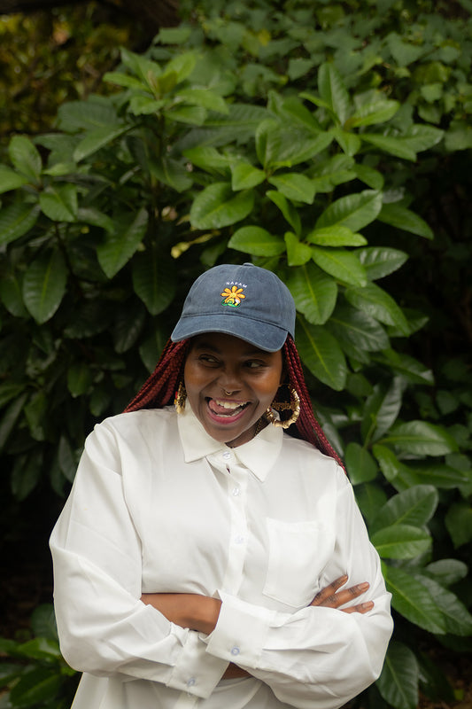 Honey Hug - Embroidered Cap (Blue)