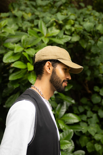 Honey Hug - Embroidered Cap (Khaki)