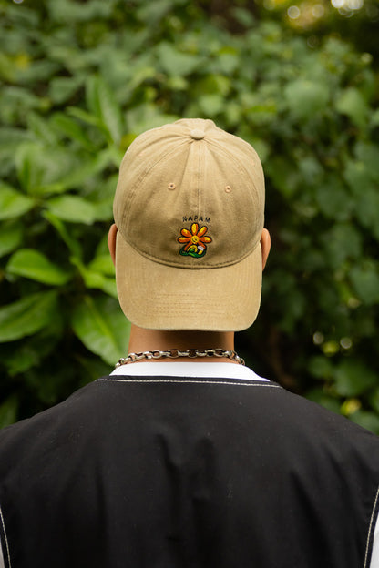 Honey Hug - Embroidered Cap (Khaki)